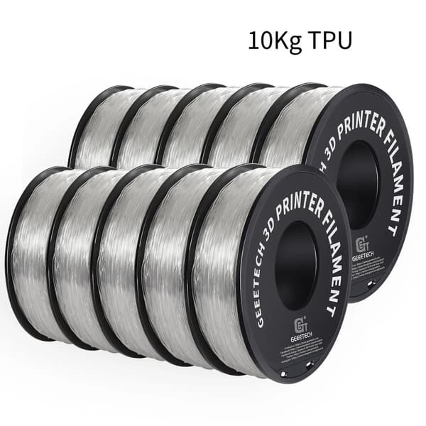 TPU 3D-printer filament, 1,75 mm diameter, fleksibelt materiale,Gennemsigtig