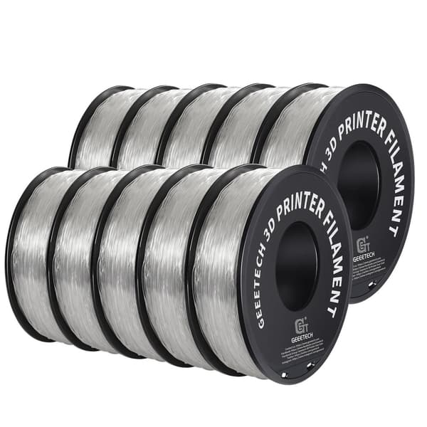 TPU 3D-printer filament, 1,75 mm diameter, fleksibelt materiale,Gennemsigtig