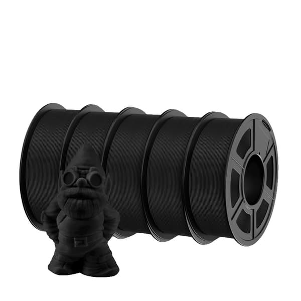 PLA 3D Printer Filament, 1,75 mm Diameter, 1,1 KG Vægt, Anti-String Teknologi,APLA Sort