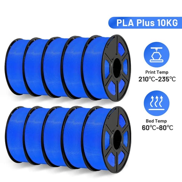 PLA 3D printer filament, 175mm diameter, høj sejhed, PLAPLUSBLUE-10