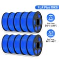 Miniatyrbillede 2 af 2: PLA 3D printer filament, 175mm diameter, høj sejhed, PLAPLUSBLUE-10
