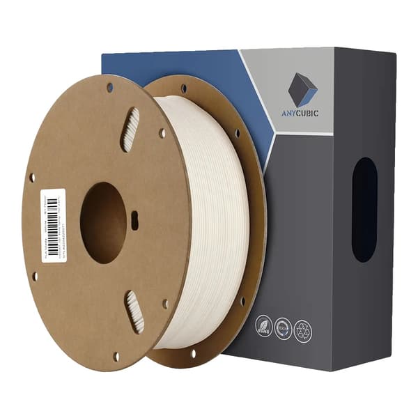 ANYCUBIC Mat PLA Filament, Mat Overflade, Nem Support Fjernelse, Hvid