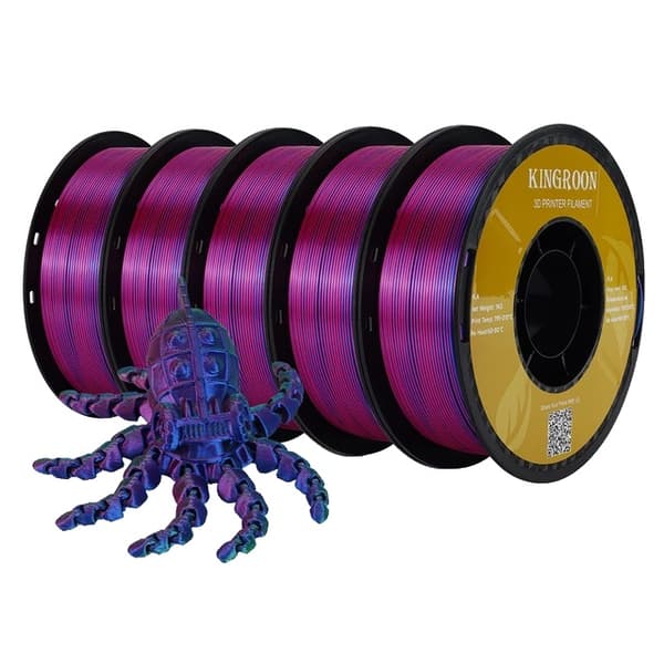 3D-skrivartråd, Sidenfinish, Inga bubblor, Röd Grön Blå