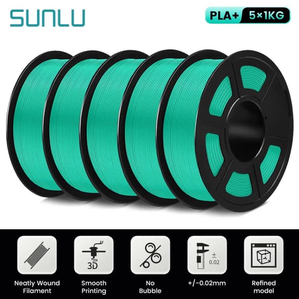 PLA PLUS Filament, Precis Tolerans ±0,02MM, Optimal Utskriftstemperatur 205-215℃,PLA PLUS Mintgrön