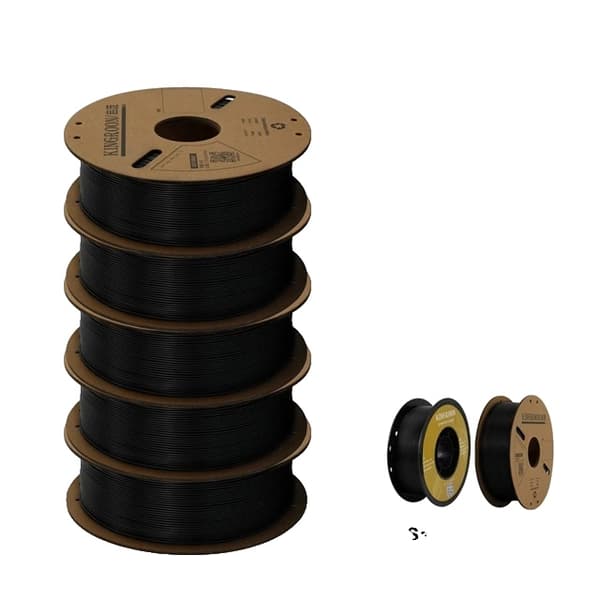 3D-skrivarfilament, mångsidiga materialalternativ, flera färgval,PLA Svart 5KG