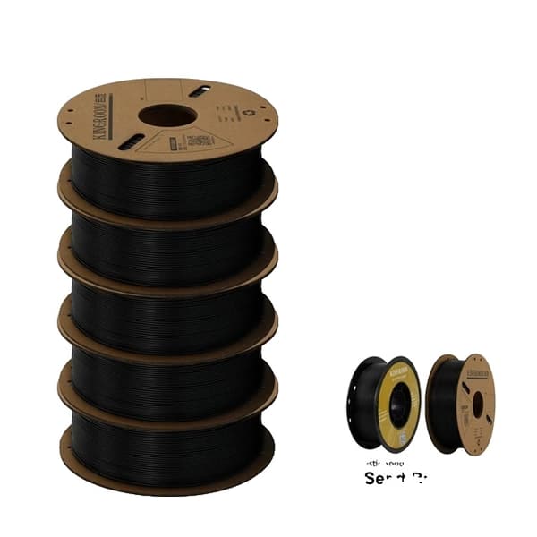 3D-skrivarfilament, mångsidiga materialalternativ, flera färgval,PETG Svart 5KG