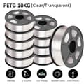 Miniatyrbillede 2 af 2: SUNLU PETG 3D Filament, 1,75 mm Diameter, 1 kg Vægt, Enestående Styrke,PETG Klar 10