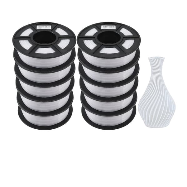 PETG 3D-printer filament, høj sejhed, diameter på 1,75MM,PETG HVID 10KG