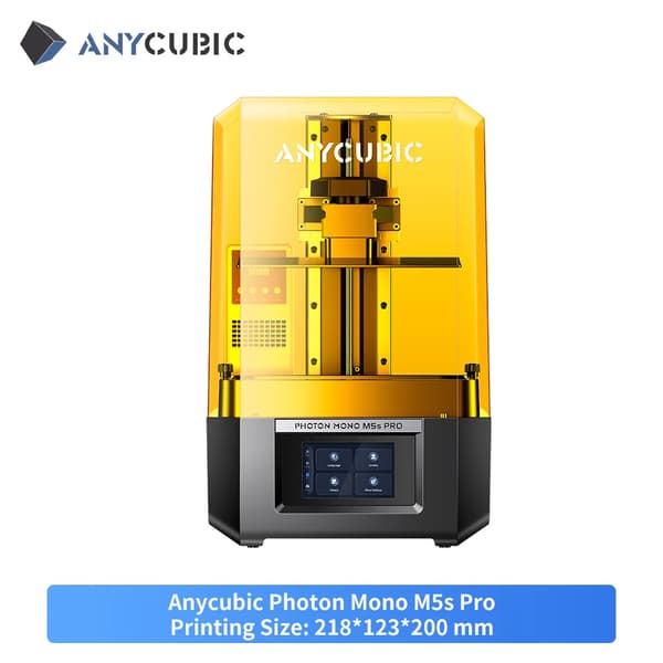 3D-printer, 218x123x200 mm printstørrelse, 150 mm/h maksimal hastighed,Photon Mono M5s Pro