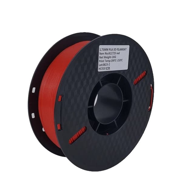 PLA Filament, 3KG Kapacitet, 175mm Diameter, 3KG rød
