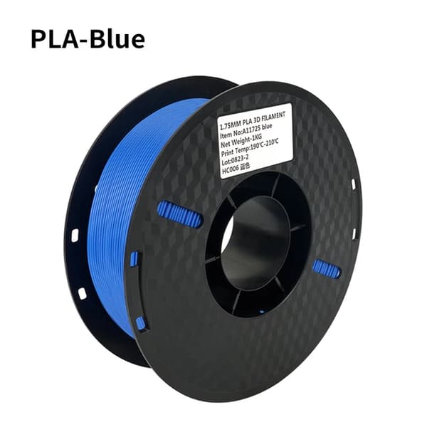 PLA Filament, 3KG Kapacitet, 175mm Diameter, 3KG Blå