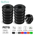 Miniatyrbillede 2 af 2: PETG 3D-printer filament, 1,75MM diameter, nul bobler, 10KG vægt,PETG GRÅ 10KG