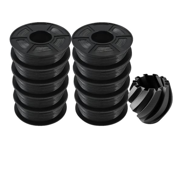 PETG 3D-skrivartråd, 1,75MM Diameter, Noll Bubblor, 10KG Vikt,PETG GRÅ 10KG