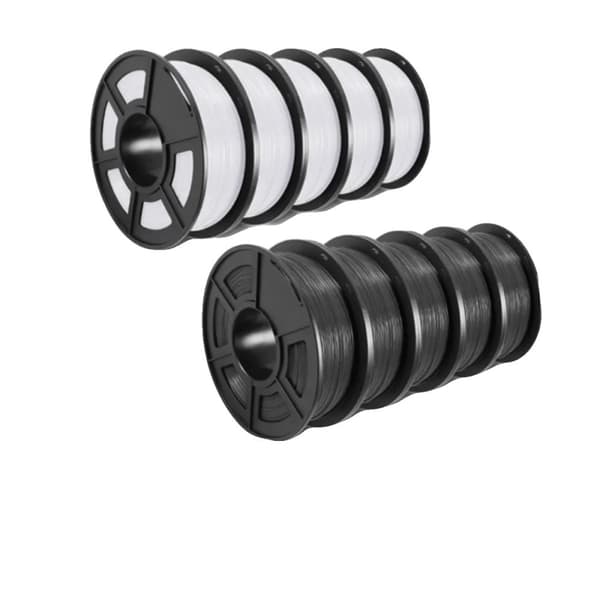 PETG 3D-tulostinmateriaali, halkaisija 1,75MM, nolla kuplia, paino 10KG,PETG 5KG paino harmaa