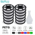 Pikkukuva 2 / 2: PETG 3D-tulostinmateriaali, halkaisija 1,75MM, nolla kuplia, paino 10KG,PETG VALKOINEN 10KG