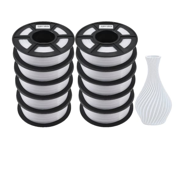 PETG 3D-tulostinmateriaali, halkaisija 1,75MM, nolla kuplia, paino 10KG,PETG VALKOINEN 10KG
