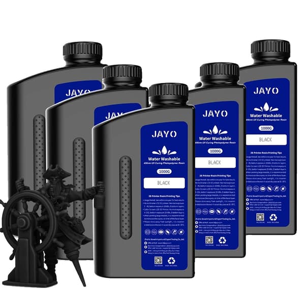Vandopløselig harpiks, 405nm UV-harpiks, DLP LCD-printer kompatibilitet., Vand-Vask BK-5KG