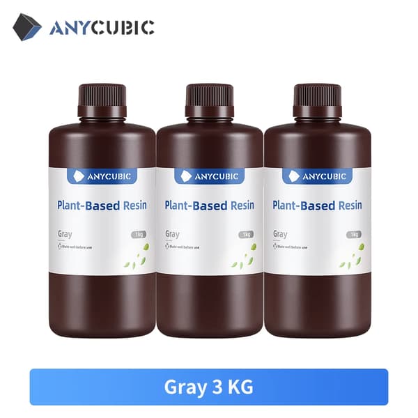 3D Printer Resin, Køb 3 KG Få 4 KG, UV Resin, ECO Grå 3 KG