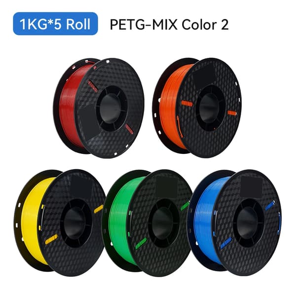 3D-printfilament, 1,75 mm diameter, flere farvemuligheder,PETG MIX Farve 2