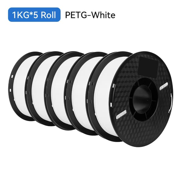 3D-utskrift filament, 1,75 mm diameter, flera färgalternativ,PETG Vit