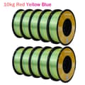 Miniatyrbillede 2 af 2: 3D Printer Filament, Tri-Color Silk PLA, 175mm Diameter, Speciel Farve, Rød Gul Blå