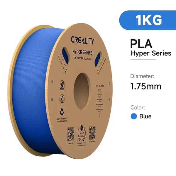 3D-skrivartråd, snabb utskriftshastighet, dimensionell noggrannhet, 1KG Blå Hyper PLA