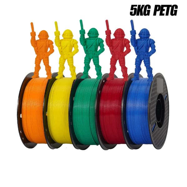 3D Printer Filament, 1,75 mm Diameter, Høj kvalitet PLA og PETG,5KG PETG B5 kg PETG B
