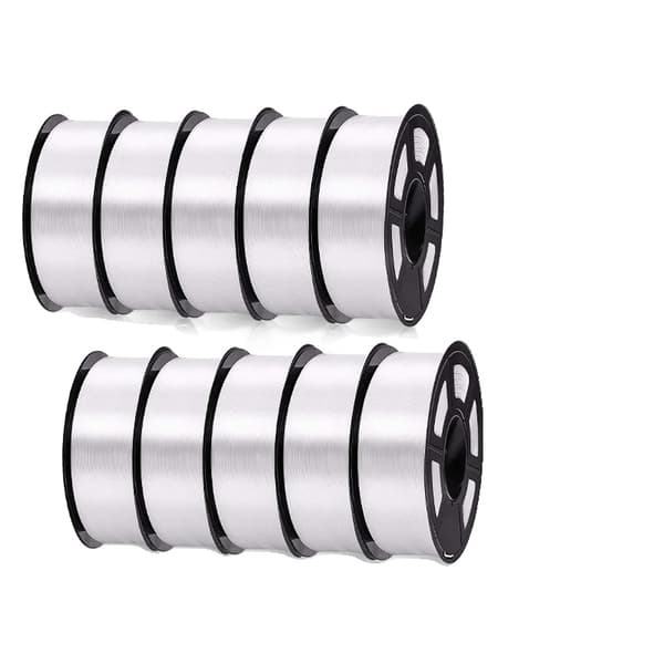 3D-utskriftsfilament, hög hållfasthet, glänsande silkesstruktur,VIT SILKE 10st