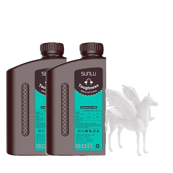 SUNLU 3D-printerharpiks, nylonlignende, 1000g volumen,Hårdhed Hvid