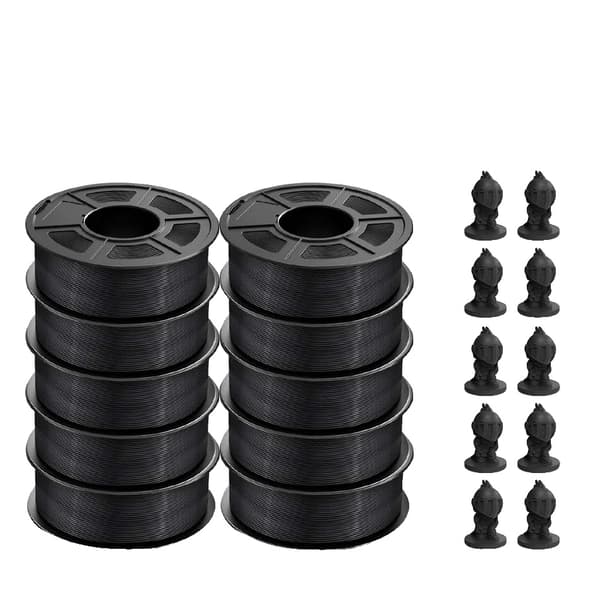 3D-skrivarfilament, olika material tillgängliga, hög temperaturbeständighet,PLA Svart 11KG