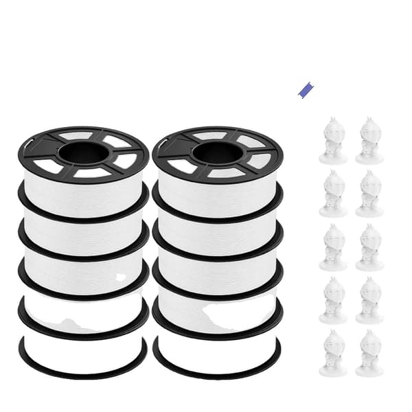 3D-printer filament, forskellige materialer tilgængelige, høj temperaturmodstand,PLA Hvid 11KG