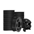 Miniatyrbillede 1 af 2: 3D-printer filament, forskellige materialer tilgængelige, høj temperaturmodstand,PLA MT Sort 11KG