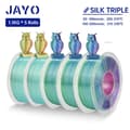 Miniatyrbillede 2 af 2: JAYO Rainbow 3D Printer Filament, Dobbelt Farvevalg, 1,75 mm Diameter,SILKTR Mix-1 5ruller