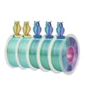 Miniatyrbillede 1 af 2: JAYO Rainbow 3D Printer Filament, Dobbelt Farvevalg, 1,75 mm Diameter,SILKTR Mix-1 5ruller