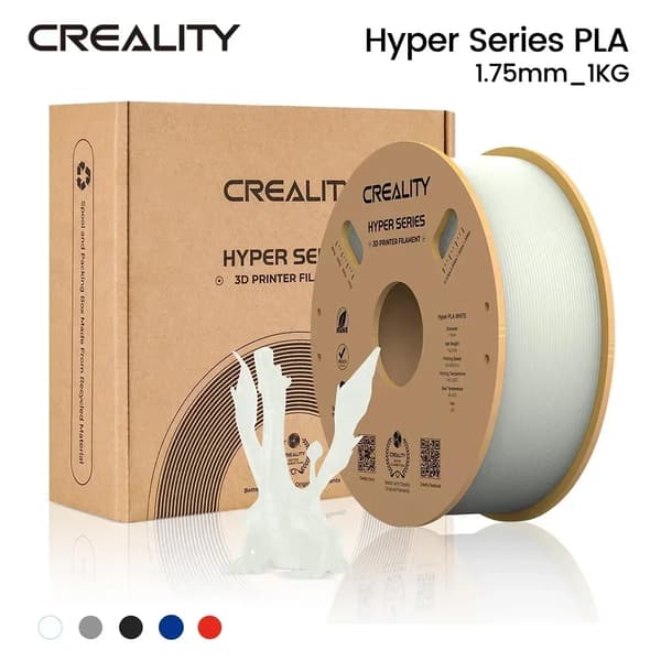 3D Printer Filament, Bedre Flydighed, Hurtigere Afkøling, 1KG-Hvid