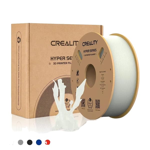 3D Printer Filament, Bedre Flydighed, Hurtigere Afkøling, 1KG-Hvid