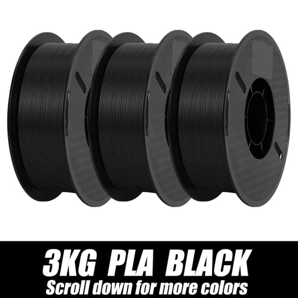 PLA 3D-printer filament, 1,75 mm diameter, ±0,03 mm tolerance,PLA SORT 3KG