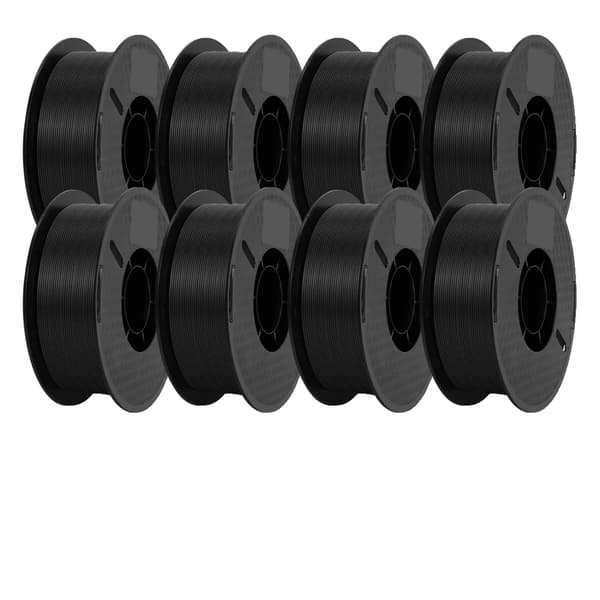 PLA 3D-skrivartillbehör, 1,75 mm diameter, ±0,03 mm tolerans,PLA SVART 8KG