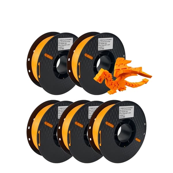 3D-skrivartråd, Blandade färger, PLA-material, 5KG orange