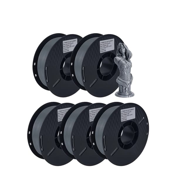 3D-skrivartråd, Blandade färger, PLA-material, 5KG grå