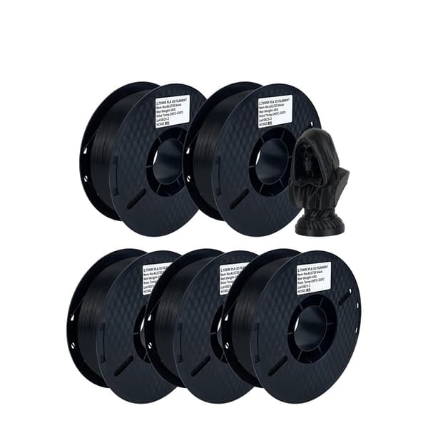 3D-skrivartråd, Blandade färger, PLA-material, 5KG svart
