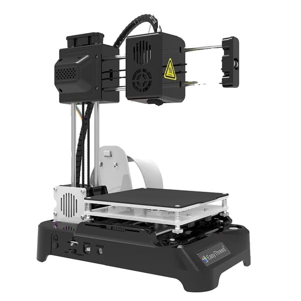 3D-skrivare, kompakt storlek 100 mm, användarvänlig enkel utskrift med ett klick,TF-kort offline, K7-Svart