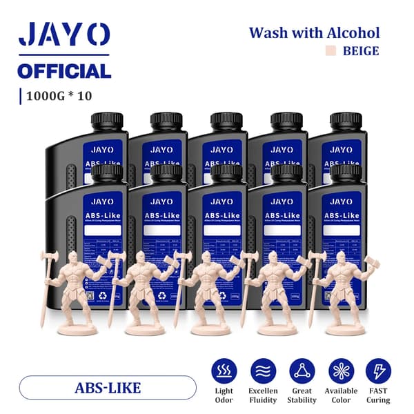 JAYO ABS-liknande harts, 1000G/flaska, Snabb härdning,AL Beige 10