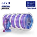 Miniatyrbild 2 av 2: JAYO 3D Filament, Tredubbel Färg, Hög Lagerbindning,SILKE RD BL 5st