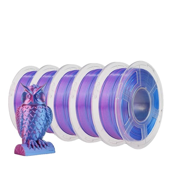 JAYO 3D Filament, Tredubbel Färg, Hög Lagerbindning,SILKE RD BL 5st