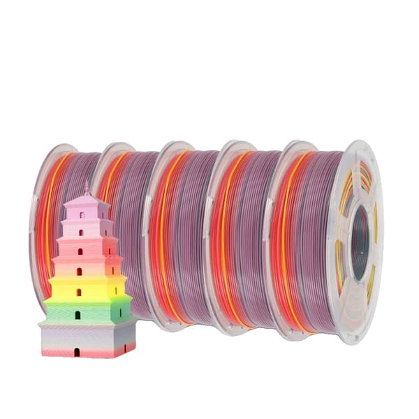 JAYO 3D Filament, Tredubbel Färg, Hög Lagerbindning,PLA Regnbåge 01