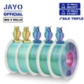 Miniatyrbillede 2 af 2: JAYO 3D Filament, Triple Farve, Høj Lagvedhæftning,SKDC-TR-MIX1 5Rulle