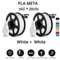 Pikkukuva 2 / 2: PLA Meta 3D -lanka 1,75MM, korkea tarkkuus, nopea tulostus 2KG,PLA-Meta Valkoinen 2KG