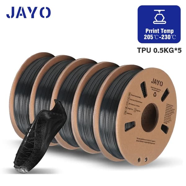 3D Printer Filament, Ingen Boble, Hurtig Forsendelse, TPU Sort 2,5KG