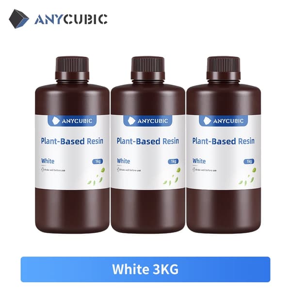 3D Printer Resin, Køb 3 KG Få 4 KG, UV Resin, ECO Hvid 3 KG